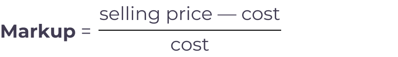 How To Solve For The Mark Up