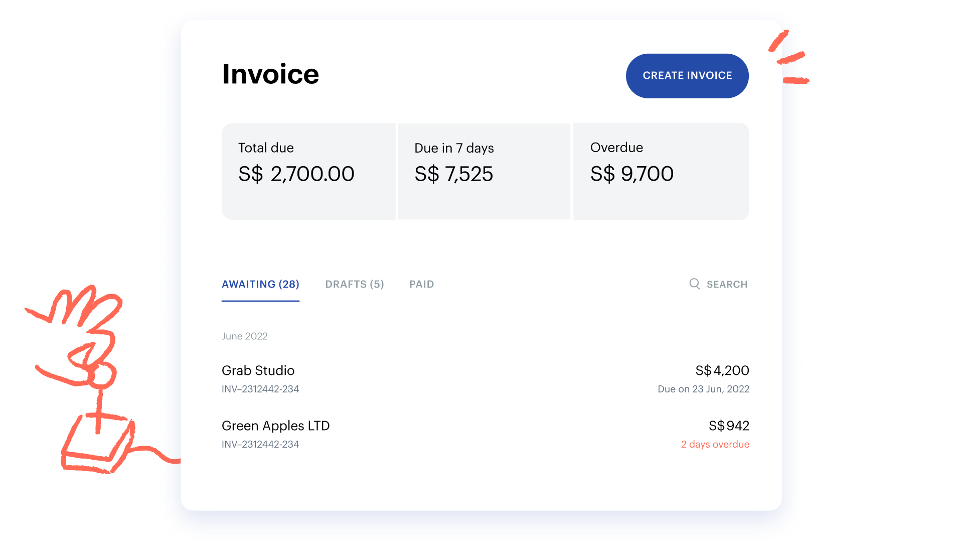 Osome invoicing app