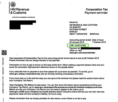 corporation tax payment reminder