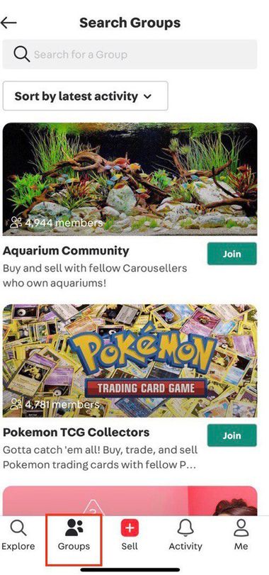 Carousell Groups