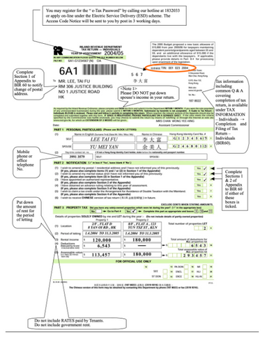 hong kong tax form sample