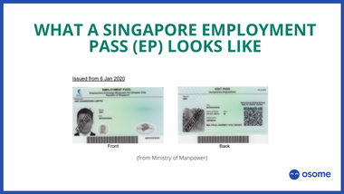 Example singapore employment pass EP 2021