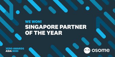 Osome Is Now Partner of the Year at Xero Asia Awards