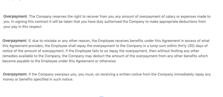 Can A Company Get The Money Back If It Overpaid An Employee?