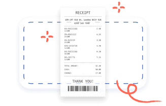 Easily upload receipts
