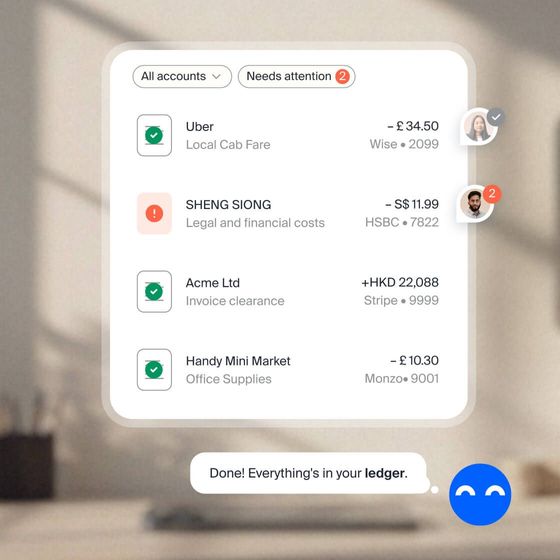 Turn bank noise into a verified ledger