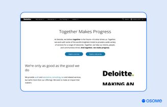 Deloitte homepage
