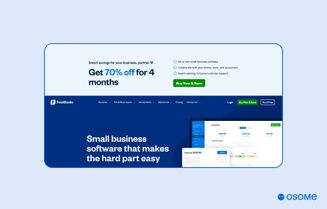 FreshBooks homepage