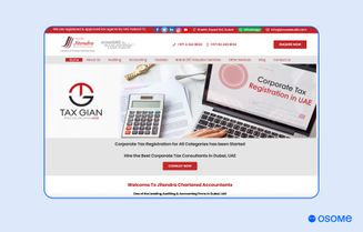 Jitendra Chartered Accountants homepage