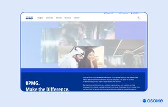 KPMG homepage