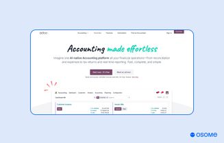 Odoo homepage