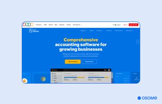 Zoho Books homepage