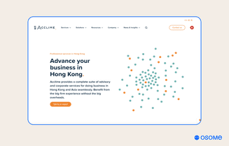 Acclime Hong Kong website homepage