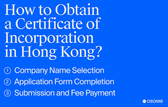 How to obtain a certificate of incorporation in Hong Kong?