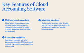 Key features to look for in cloud accounting software