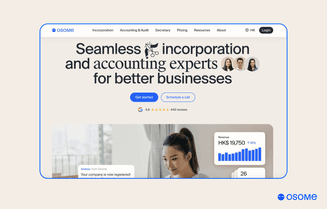 Osome website homepage