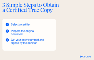 3 steps to get a certified true copy