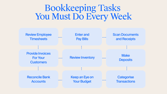 Key and typical bookkeeping tasks
