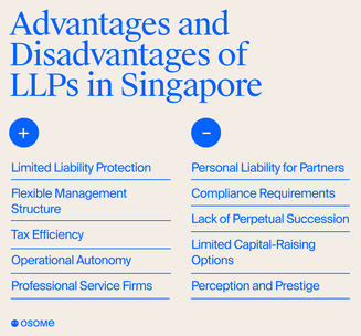 Advantages and disadvantages of LLPs in Singapore