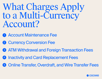 Multi-currency account fees