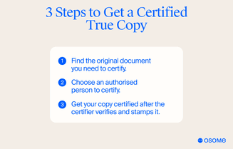 3 easy steps to get a certified true copy