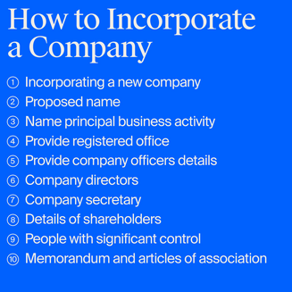 How to incorporate a company