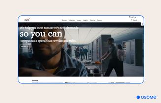 PwC homepage