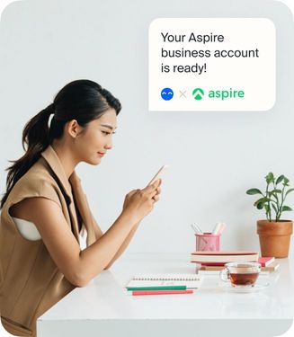 Start a company and get an <i>Aspire business account</i>online
