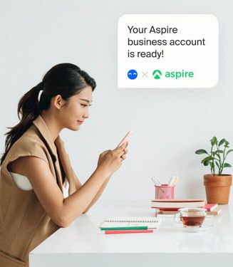 Start a company and get an <i>Aspire business account</i>online