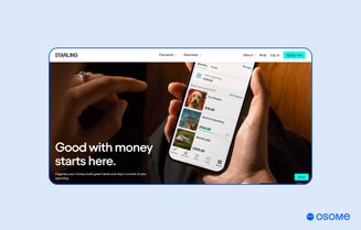 ”Starling Bank homepage