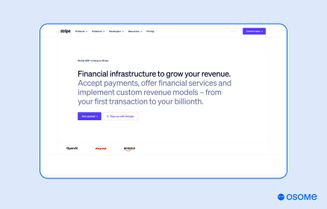 Stripe homepage