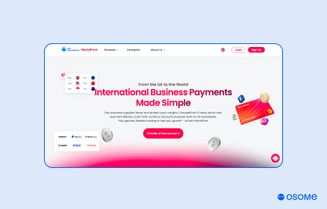 WorldFirst homepage