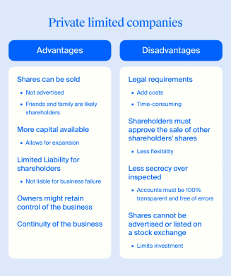 Pros and cons of private limited companies in the UK